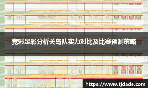 竞彩足彩分析关岛队实力对比及比赛预测策略